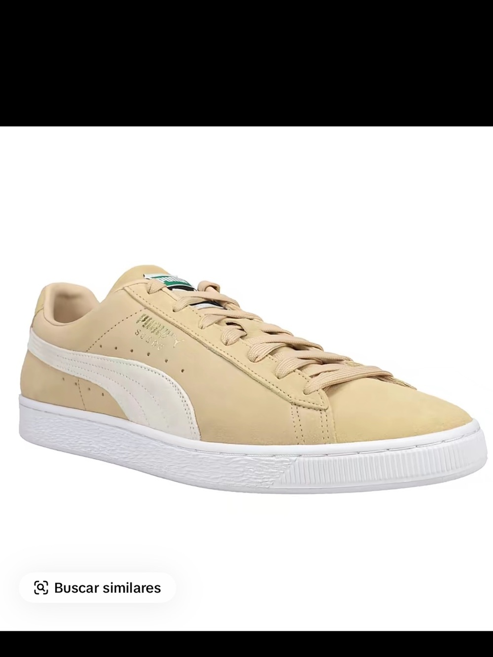 Puma Men’s Tan Suede Low-Top Sneaker with White Formstrip